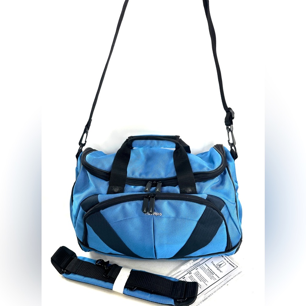 TravelPro Blue Ballistic Nylon Multi Purpose Travel Tote Crew Flight Extra Strap